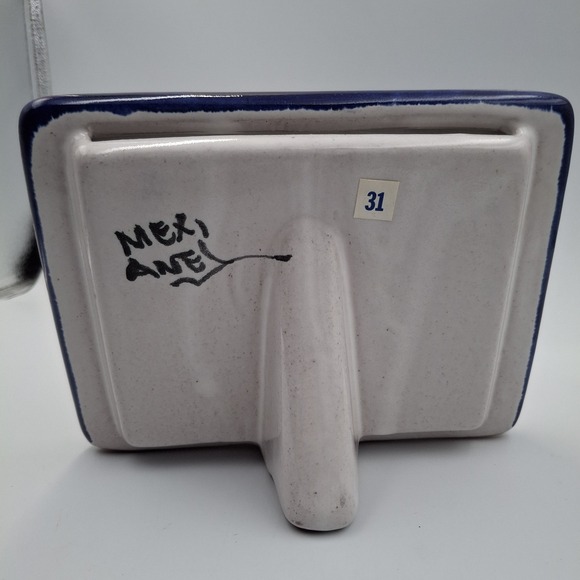 Mexican Talavera Hand-Painted Tabletop Picture Frame Floral Signed Mexi Anel - Picture 8 of 12